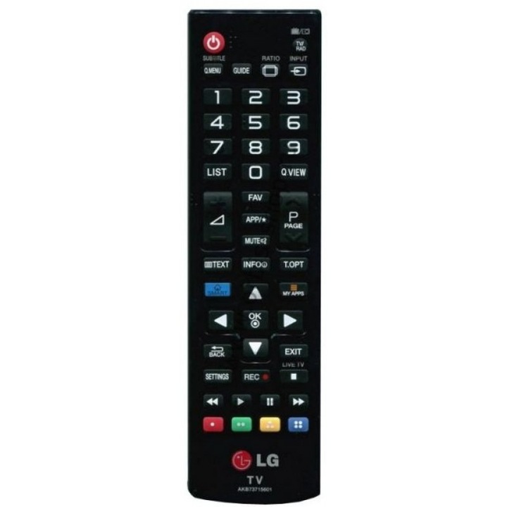 Távirányító LG TV-hez, AKB73715601, Fekete