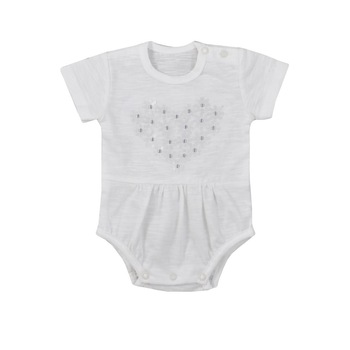 Body cu maneca scurta pentru fete Koala Marcelinka 08-574A, Alb 62 cm Body cu maneca scurta pentru fete Koala Marcelinka 08-574A, Alb 62 cm