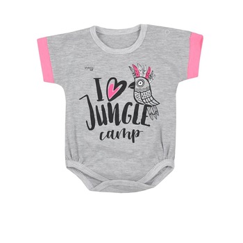 Body cu maneca scurta pentru fete Koala Ara 07-811, Gri 55541 Body cu maneca scurta pentru fete Koala Ara 07-811, Gri 55541