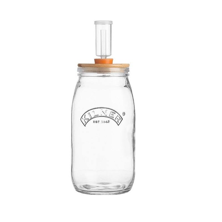 Set de fermentare Kilner 0025.839, 3L, AirLock, 2 pietre ceramice