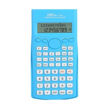 Calculator Stiintific Deli 1710A, 12 Digits, Albastru Deschis, 240F Calculator Stiintific Deli 1710A, 12 Digits, Albastru Deschis, 240F