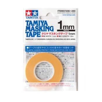 Banda de mascare Tamiya Masking Tape 1mmx18m TAM 87206 Banda de mascare Tamiya Masking Tape 1mmx18m TAM 87206