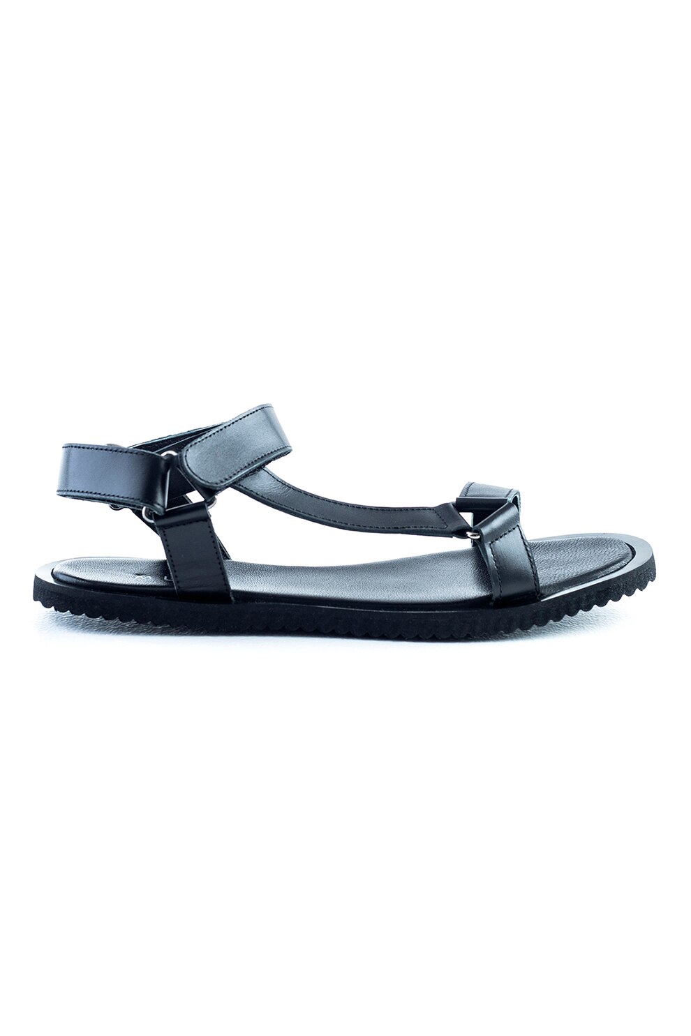MUSK, Sandale de piele cu velcro