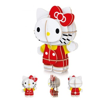 Set 2 Puzzle Clementoni de 104 piese si model 3D - Hello Kitty Set 2 Puzzle Clementoni de 104 piese si model 3D - Hello Kitty