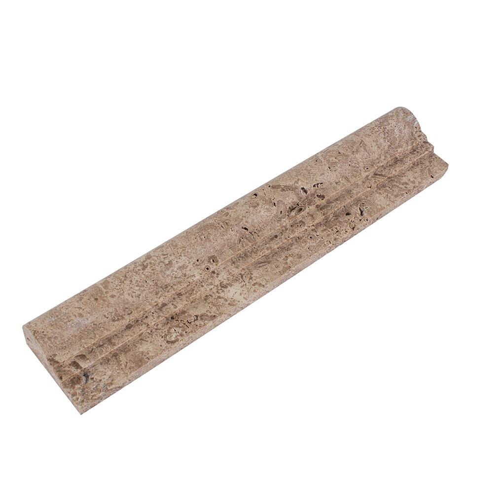 Bagheta M7 Travertin Noce Piatraonline, 6.2 x 30 cm