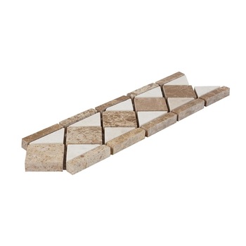 Brau decorativ B21 Marmura Light Beige si Light Emperador Piatraonline, 8 x 25 cm Brau decorativ B21 Marmura Light Beige si Light Emperador Piatraonline, 8 x 25 cm