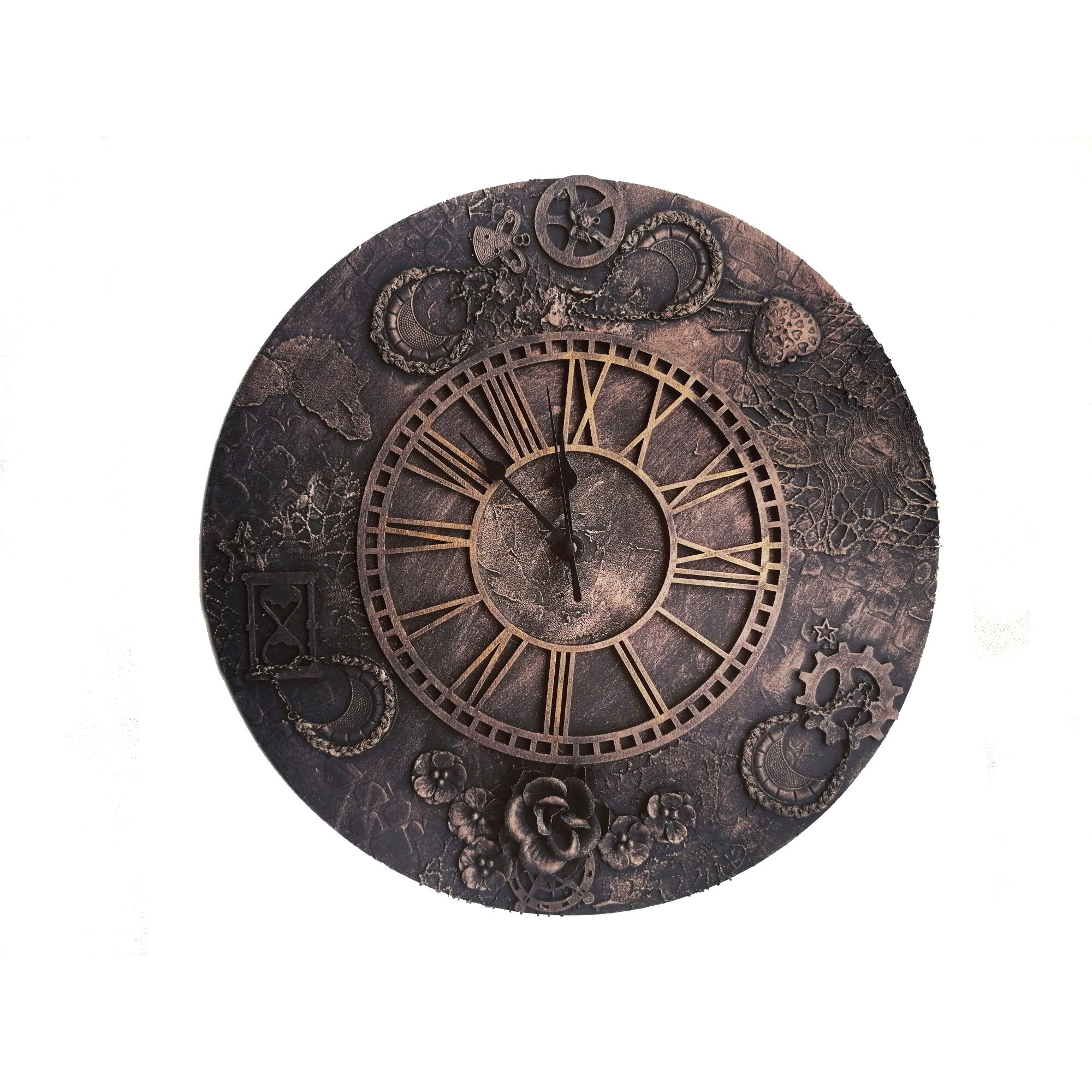 Ceas de perete ”Black Mystery” diametru 34 cm