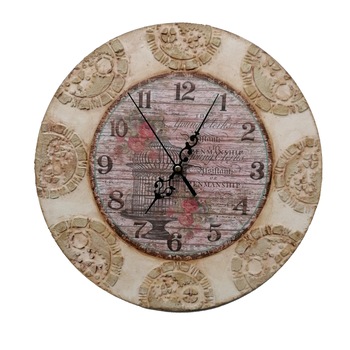 Ceas de perete vintage ”Time is Life” diametru 30 cm Ceas de perete vintage ”Time is Life” diametru 30 cm