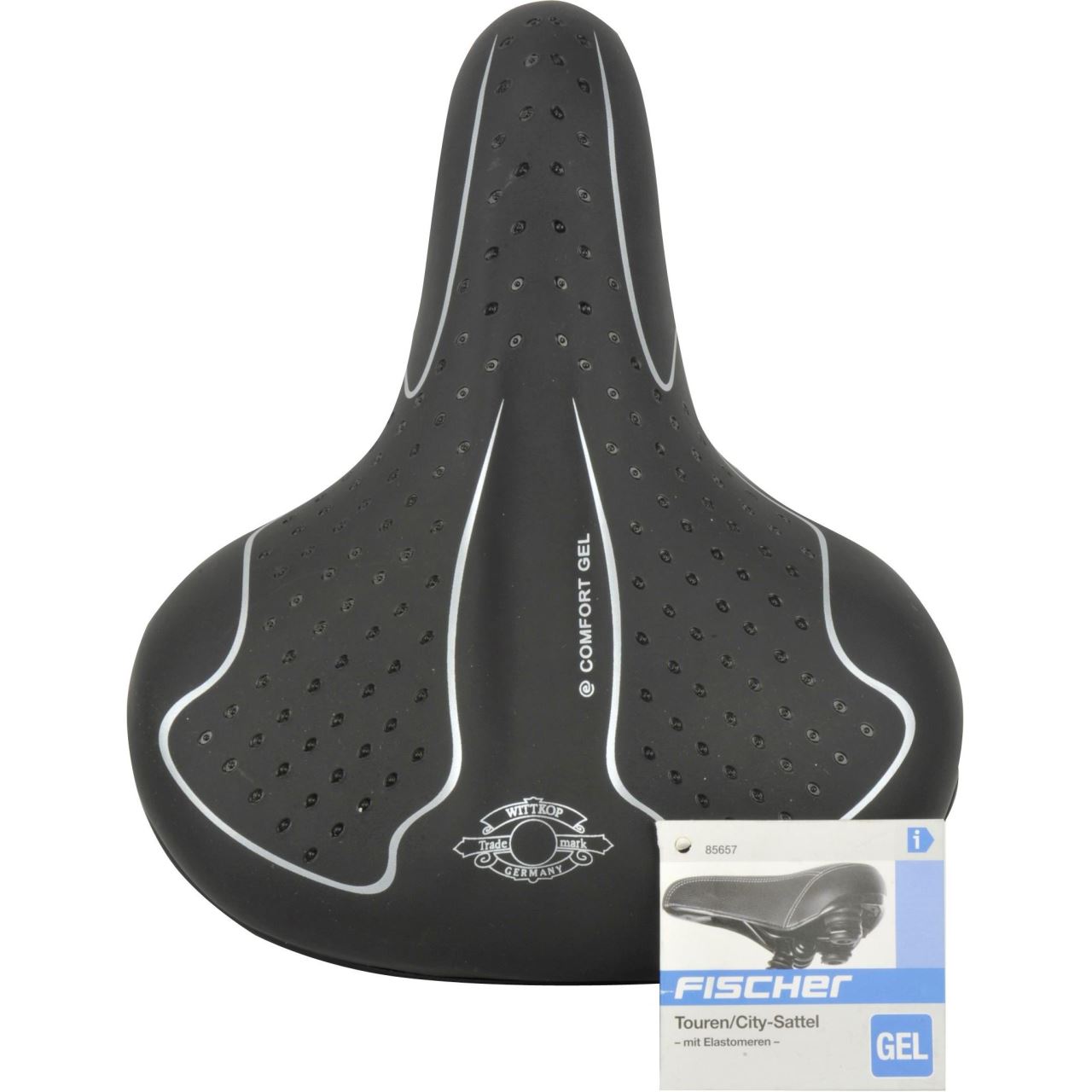 Sa pentru bicicleta, Touren, Gel Elastomer, Fischer, din poliuretan si