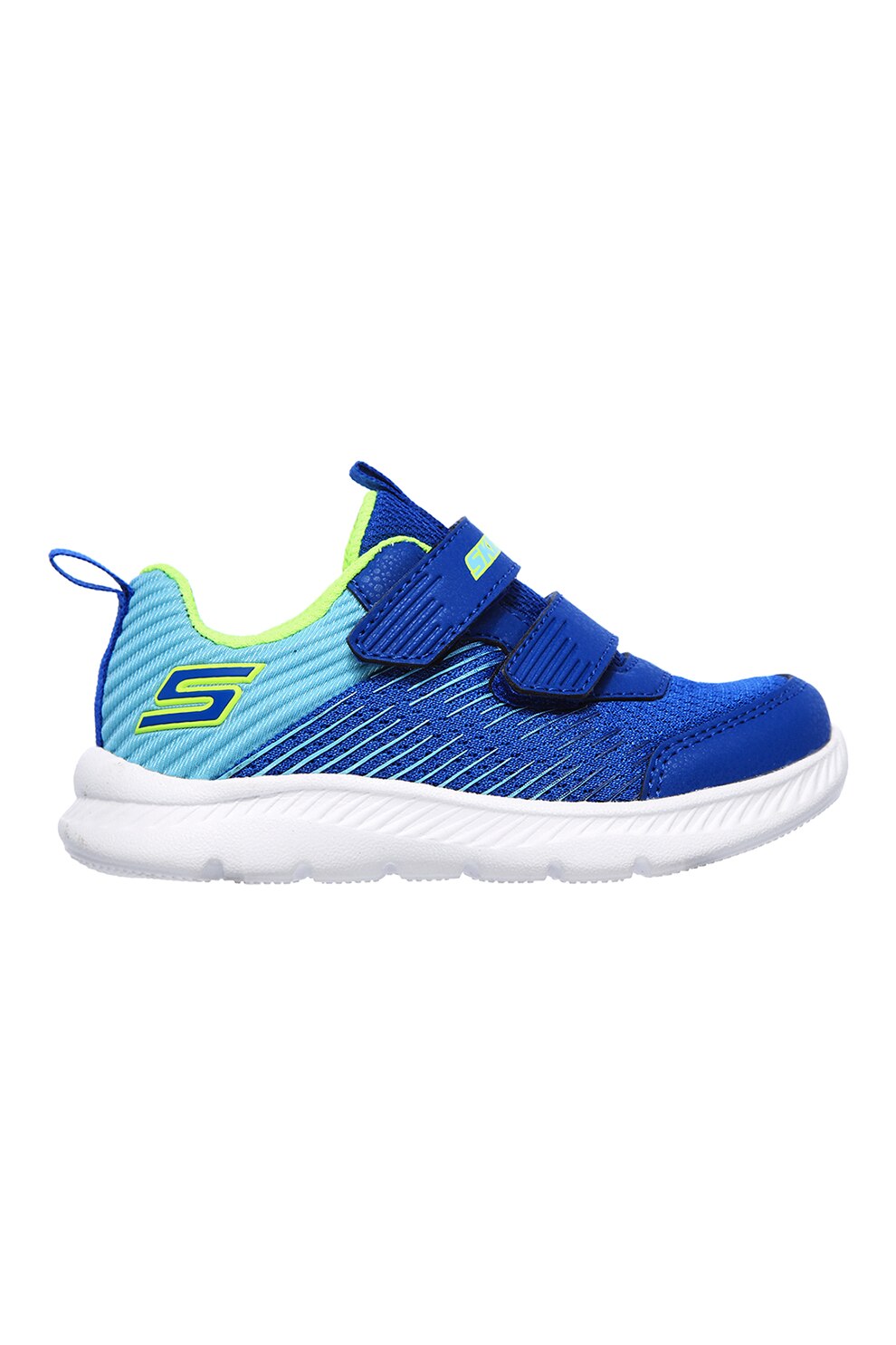 Skechers, Pantofi sport de plasa cu benzi velcro Comfy Flex 2.0 Micro-Rush, Albastru, 23 EU