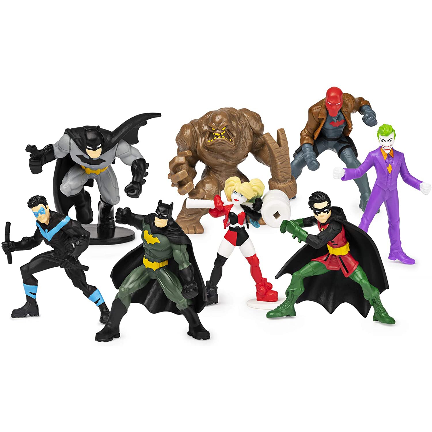 Set de joaca Batman,The caped crusader - 8 Figurine, 5 cm