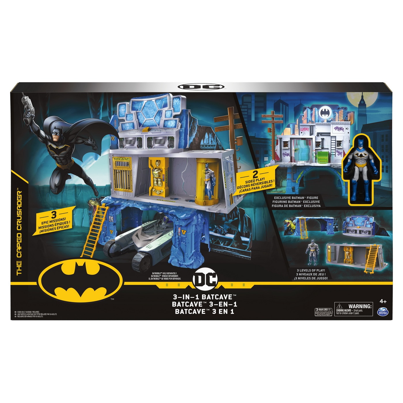 Set de joaca Batman,The caped crusader - Batcave 3 in 1