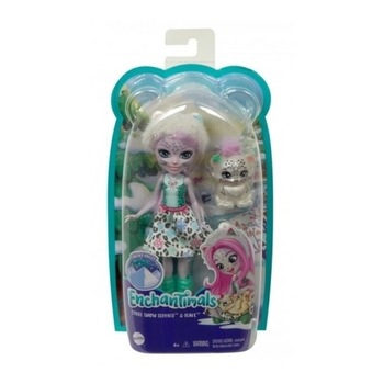 Papusa Enchantimals - Sybill Snow Leopard si Flake Papusa Enchantimals - Sybill Snow Leopard si Flake