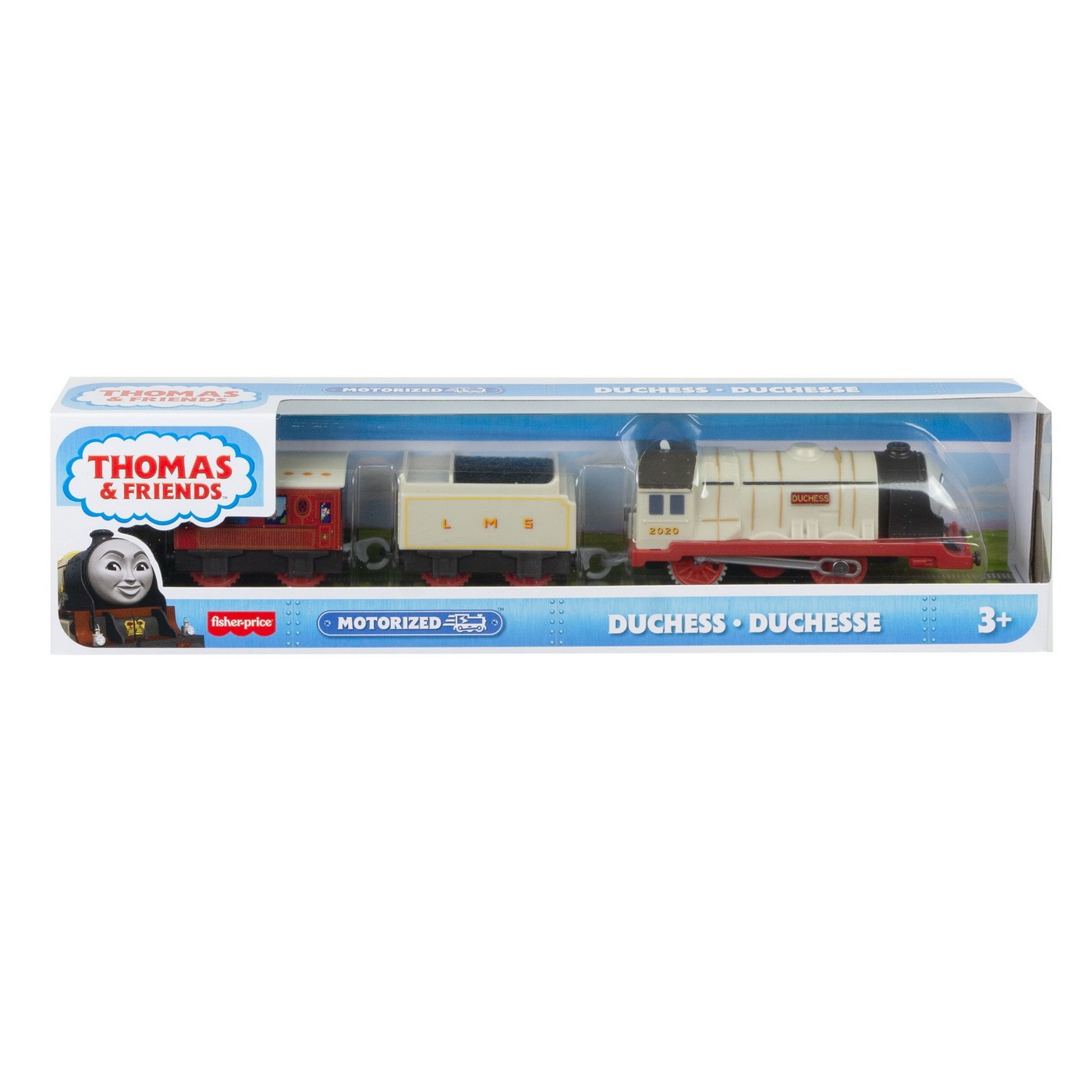 Locomotiva motorizata Thomas & Friends - Trackmaster, Duchess, cu 2 vagoane