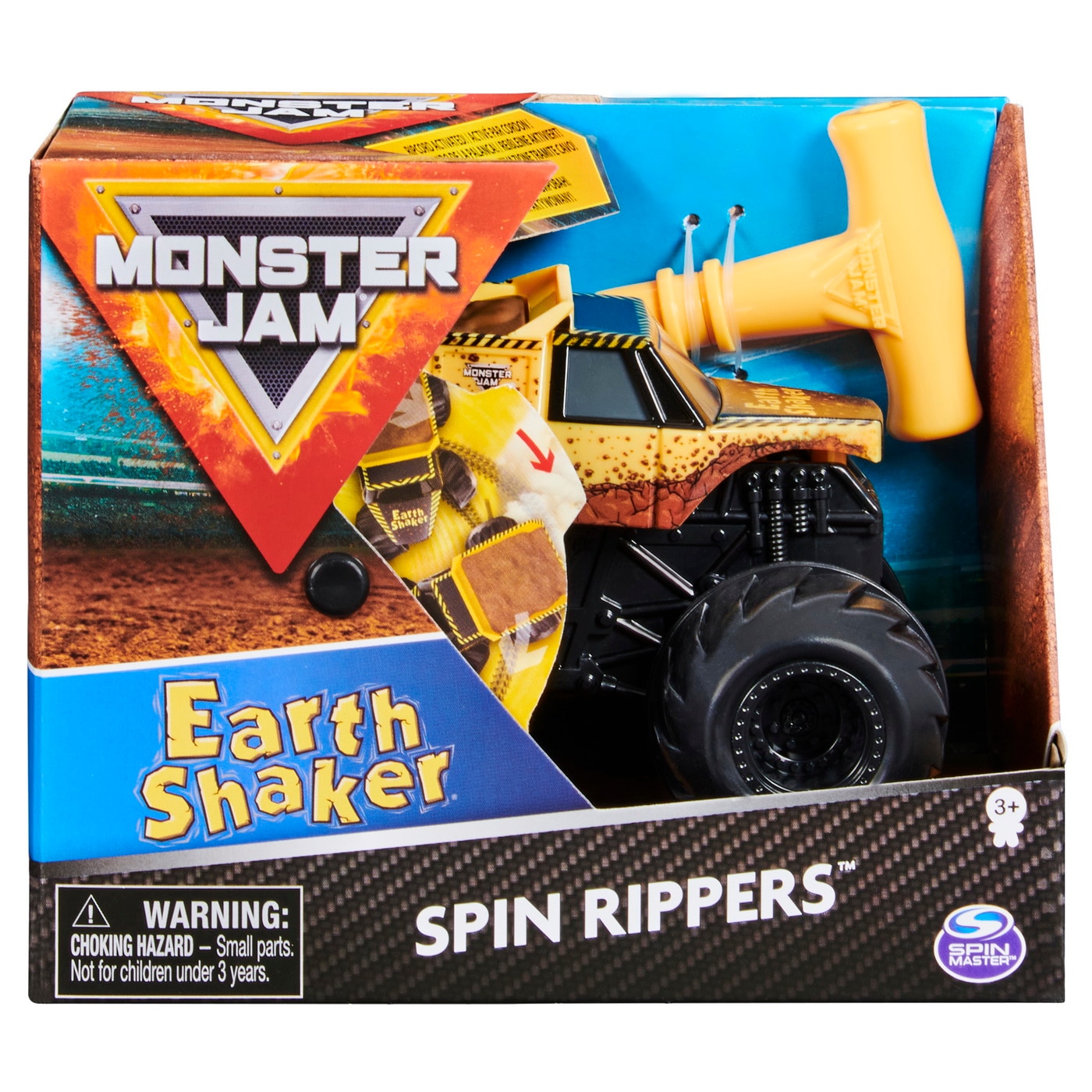 Masinuta Monster Jam Spin Rippers - Earth Shaker, 1:43