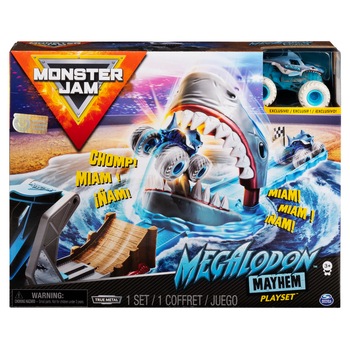 Set de joaca Monster Jam - Cascadorii Megalodon Mayhem Set de joaca Monster Jam - Cascadorii Megalodon Mayhem