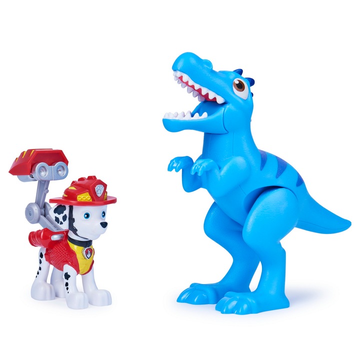 Set figurine Paw Patrol - Marshall si dinozaur Velociraptor