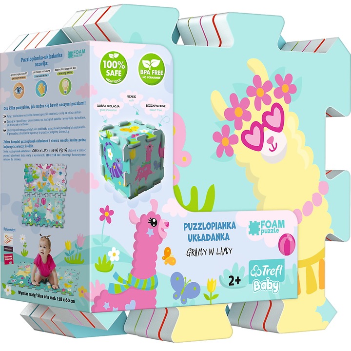 Trefl Baby habszivacs puzzle, 8 db-os - Lámák