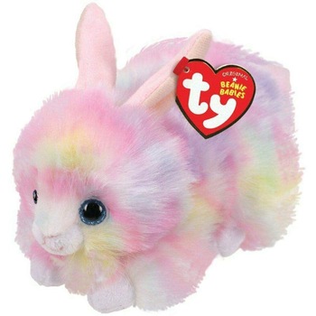 Jucarie de plus TY Beanie Babies - Iepuras Pastel, 15 cm Jucarie de plus TY Beanie Babies - Iepuras Pastel, 15 cm