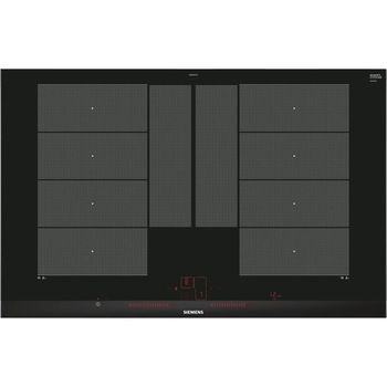 Plita Incorporabila Siemens EX875LYC1E Iq700, Electrica, Inductie, 4 zone, 80 cm, Negru Plita Incorporabila Siemens EX875LYC1E Iq700, Electrica, Inductie, 4 zone, 80 cm, Negru