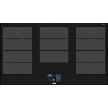 Plita Incorporabila Siemens EX975KXW1E, Electrica, Inductie, 3 zone, 90 cm, Negru Plita Incorporabila Siemens EX975KXW1E, Electrica, Inductie, 3 zone, 90 cm, Negru