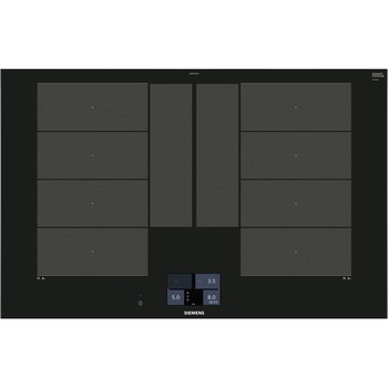 Plita Incorporabila SIEMENS EX875KYW1E, Electrica, Inductie, 4 zone, 80 cm, Negru Plita Incorporabila SIEMENS EX875KYW1E, Electrica, Inductie, 4 zone, 80 cm, Negru