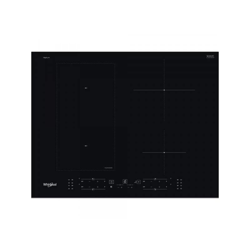 Plita Incorporabila Whirlpool 200856, Inductie, 7200w, 4 zone de gatit, 65cm, Negru