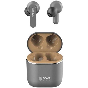 Casti True Wireless Boya BY-AP4, Bluetooth, Rezistente la apa, Gri Casti True Wireless Boya BY-AP4, Bluetooth, Rezistente la apa, Gri