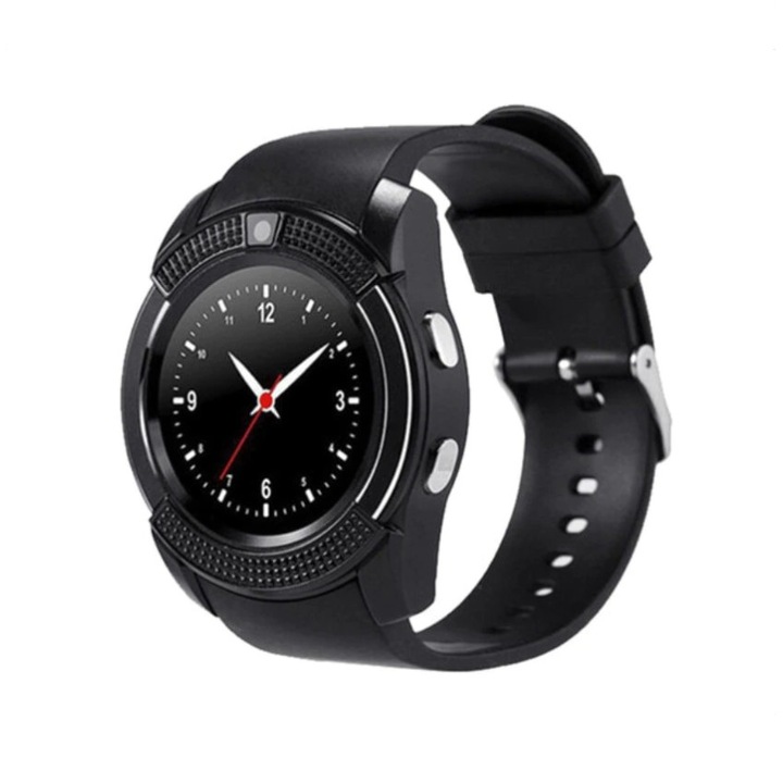 Smartwatch GREATON® V8 Negru HandsFree Bluetooth 3.0 Micro SIM Android Camera 1.3MP