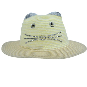 Palarie pentru fete Mini Junior T20-8-2, Crem Universal Palarie pentru fete Mini Junior T20-8-2, Crem Universal