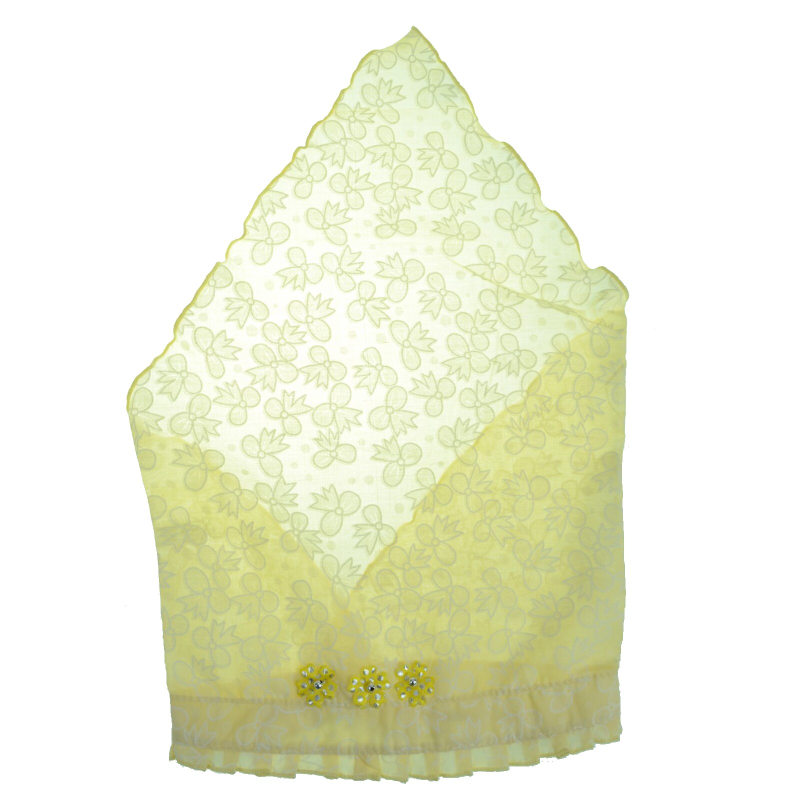 Bandana pentru fete Mini Junior PLL-25, Galben Universal