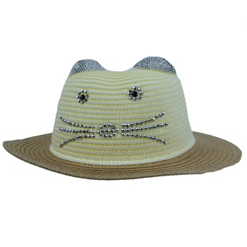 Palarie pentru fete Mini Junior T20-8-1, Crem Universal Palarie pentru fete Mini Junior T20-8-1, Crem Universal