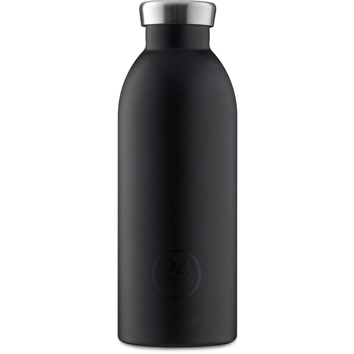 Sticla 24Bottles Clima Bottle Stone Finish Negru Tuxedo 500ml