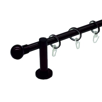 Set galerie simpla metalica lungime intre 201 si 250 cm, culoare ciocolata, capete la alegere - design chocolate Set galerie simpla metalica lungime intre 201 si 250 cm, culoare ciocolata, capete la alegere - design chocolate