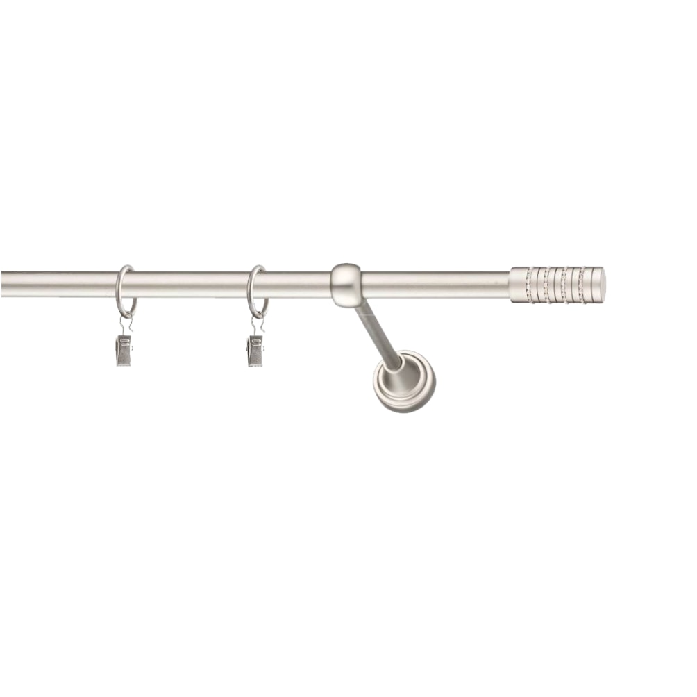 Set galerie simpla metalica lungime intre 101 si 150 cm, culoare auriu-antic, capete la alegere - design antic