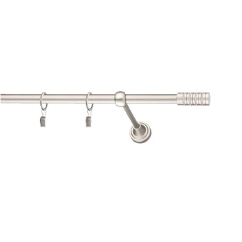 Set galerie simpla metalica lungime intre 151 si 200 cm, culoare auriu-antic, capete la alegere - design antic Set galerie simpla metalica lungime intre 151 si 200 cm, culoare auriu-antic, capete la alegere - design antic