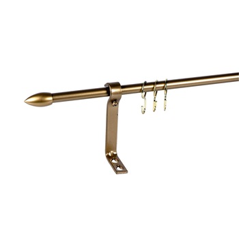 Set galerie simpla metalica, lungime intre 251 si 300 cm, culoare alama-masiv, capete la alegere - design alama Set galerie simpla metalica, lungime intre 251 si 300 cm, culoare alama-masiv, capete la alegere - design alama