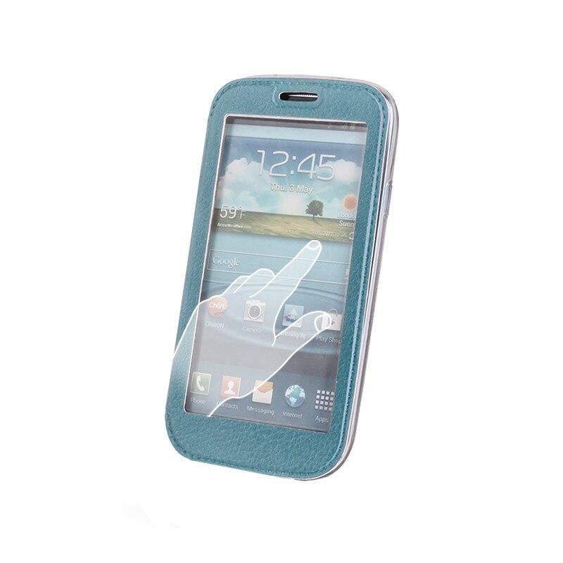 Husa Smart View pentru LG G3 si G3S, culoare albastra