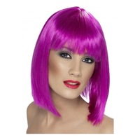 Peruca tip bob pentru petreceri, Violet