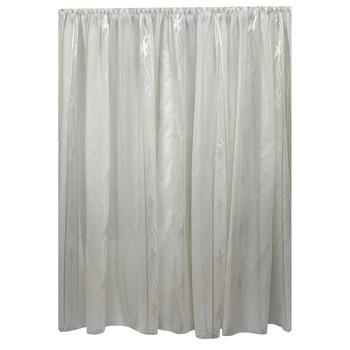 Perdea ivoire 800x245cm cu broderie florala ivoire, cu rejansa by Liz Line - RD2098 Perdea ivoire 800x245cm cu broderie florala ivoire, cu rejansa by Liz Line - RD2098