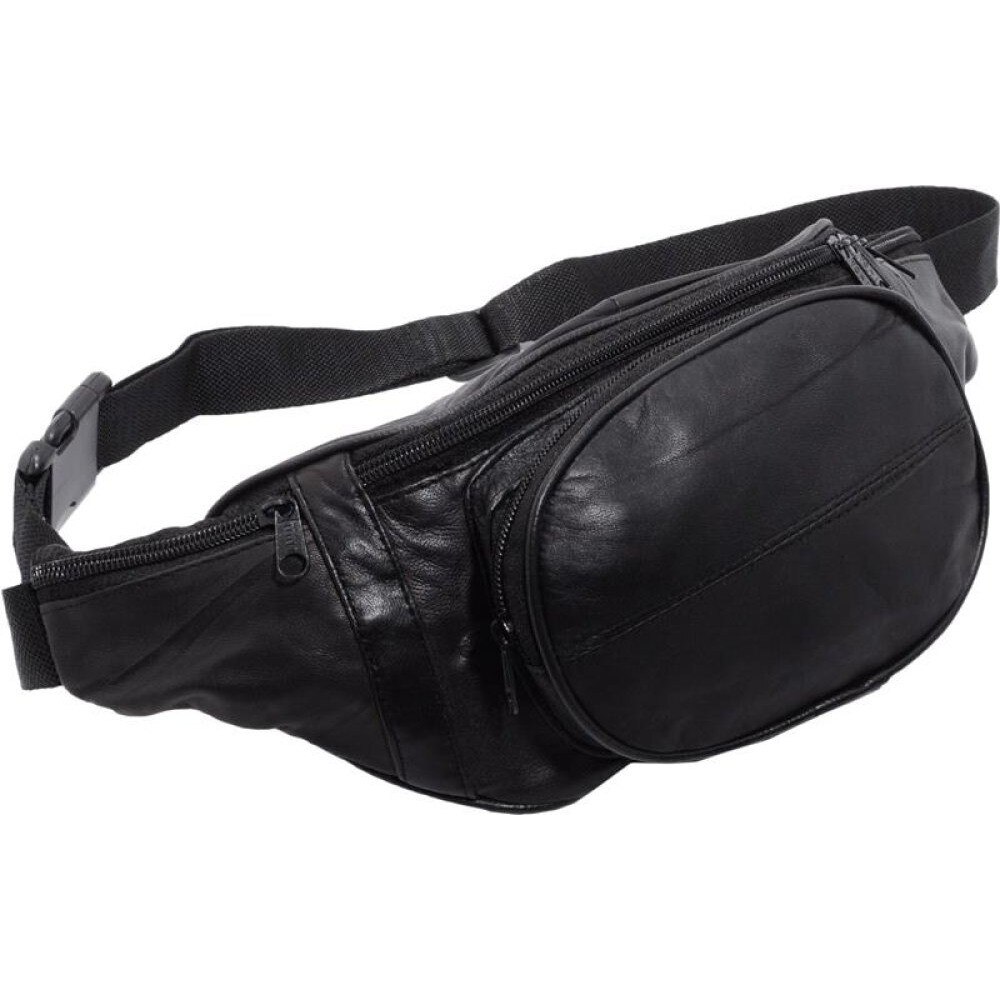 Borseta de brau, piele naturala, negru, 34 x 15 cm, L903BLACK