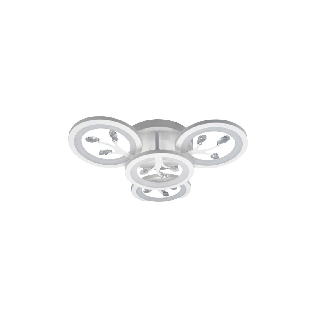 Lustra LED STARKE cu aplicatie pentru telefon, 2.4 GHz, intensitate reglabila, lumina calda/neutra/rece, alb, 100W