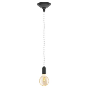 Pendul vintage EGLO YORTH, E27, 1 x 60 W, Ø125 mm, Negru Pendul vintage EGLO YORTH, E27, 1 x 60 W, Ø125 mm, Negru