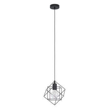 Pendul vintage EGLO STRAITON, E27, 1 x 60 W, Negru Pendul vintage EGLO STRAITON, E27, 1 x 60 W, Negru