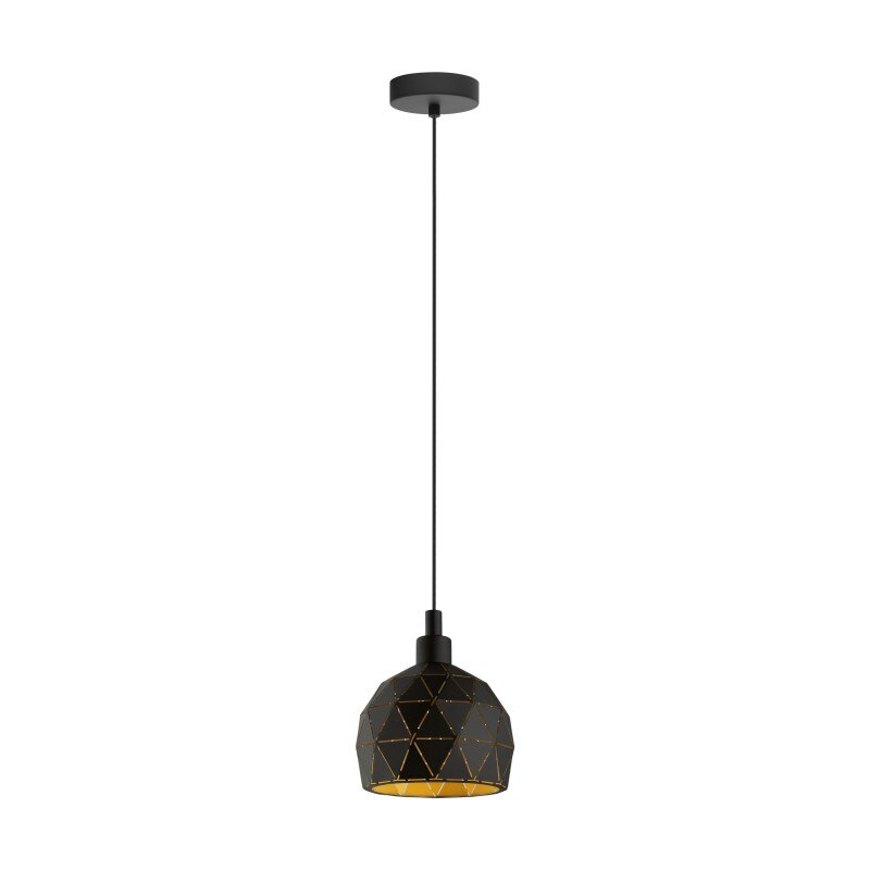 Pendul EGLO ROCCAFORTE, E14, 1 x 40 W Ø170 mm, Negru
