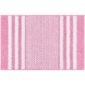 Covoras baie Kring Chenille, 1600 gsm, 50x80 cm, Roz/Alb Covoras baie Kring Chenille, 1600 gsm, 50x80 cm, Roz/Alb