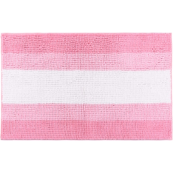 Covoras baie Kring Chenille, 1400 gsm, 50x80 cm, Roz/Alb Covoras baie Kring Chenille, 1400 gsm, 50x80 cm, Roz/Alb