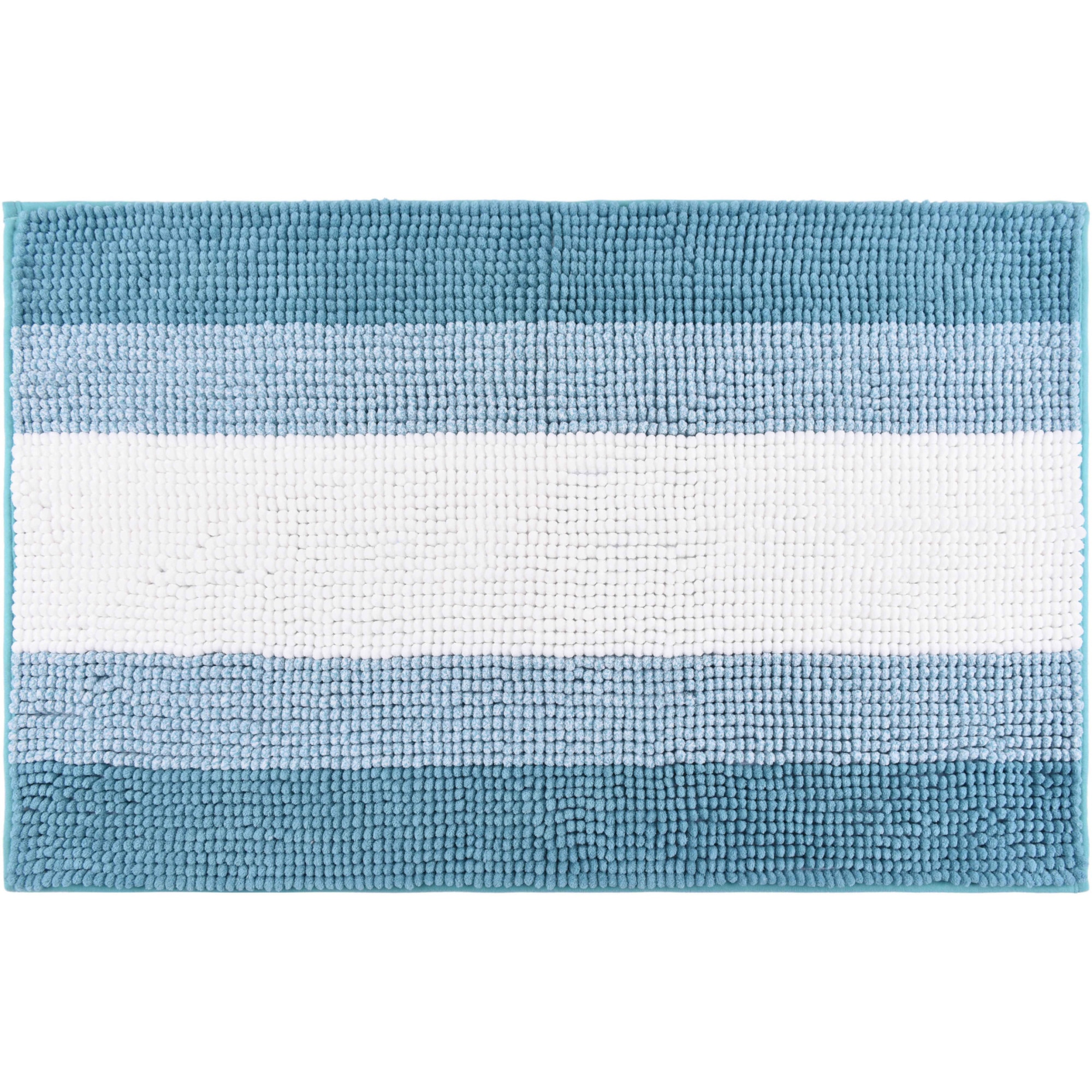 Covoras baie Kring Chenille, 1400 gsm, 50x80 cm, Verde/Alb