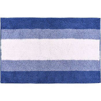 Covoras baie Kring Chenille, 1400 gsm, 50x80 cm, Albastru/Alb Covoras baie Kring Chenille, 1400 gsm, 50x80 cm, Albastru/Alb