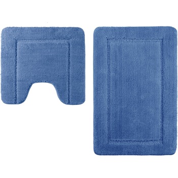 Set 2 covorase de baie Kring Confort, 1850 gsm, 50x80 cm, 50x48cm, Albastru Set 2 covorase de baie Kring Confort, 1850 gsm, 50x80 cm, 50x48cm, Albastru